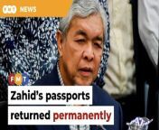 DPP Abdul Malik Ayob tells the Court of Appeal bench he has instructions not to object to the application.&#60;br/&#62;&#60;br/&#62;Read More: &#60;br/&#62;https://www.freemalaysiatoday.com/category/nation/2023/03/27/zahid-gets-passports-permanently-to-travel-overseas/&#60;br/&#62;&#60;br/&#62;Laporan Lanjut: &#60;br/&#62;https://www.freemalaysiatoday.com/category/bahasa/tempatan/2023/03/27/zahid-akhirnya-dapat-pasport-ke-luar-negara-secara-kekal/ &#60;br/&#62;&#60;br/&#62;Free Malaysia Today is an independent, bi-lingual news portal with a focus on Malaysian current affairs.&#60;br/&#62;&#60;br/&#62;Subscribe to our channel - http://bit.ly/2Qo08ry&#60;br/&#62;------------------------------------------------------------------------------------------------------------------------------------------------------&#60;br/&#62;Check us out at https://www.freemalaysiatoday.com&#60;br/&#62;Follow FMT on Facebook: http://bit.ly/2Rn6xEV&#60;br/&#62;Follow FMT on Dailymotion: https://bit.ly/2WGITHM&#60;br/&#62;Follow FMT on Twitter: http://bit.ly/2OCwH8a &#60;br/&#62;Follow FMT on Instagram: https://bit.ly/2OKJbc6&#60;br/&#62;Follow FMT on TikTok : https://bit.ly/3cpbWKK&#60;br/&#62;Follow FMT Telegram - https://bit.ly/2VUfOrv&#60;br/&#62;Follow FMT LinkedIn - https://bit.ly/3B1e8lN&#60;br/&#62;Follow FMT Lifestyle on Instagram: https://bit.ly/39dBDbe&#60;br/&#62;------------------------------------------------------------------------------------------------------------------------------------------------------&#60;br/&#62;Download FMT News App:&#60;br/&#62;Google Play – http://bit.ly/2YSuV46&#60;br/&#62;App Store – https://apple.co/2HNH7gZ&#60;br/&#62;Huawei AppGallery - https://bit.ly/2D2OpNP&#60;br/&#62;&#60;br/&#62;#FMTNews #AhmadZahidHamidi #CourtOfAppeal #PassportsReturned #TravelOverseas #CourtOfAppeal